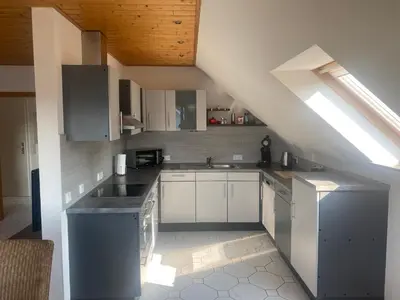 Küche/Küchenzeile in der Unterkunft Ferienwohnung Daniels