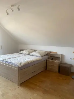 Ein Bett oder Betten in einem Zimmer der Unterkunft Ferienwohnung Daniels