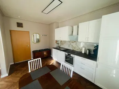 Küche/Küchenzeile in der Unterkunft Ferienwohnung-Oberstein im Zentrum