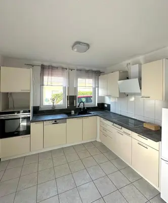 Küche/Küchenzeile in der Unterkunft Ferienwohnung Kornotti