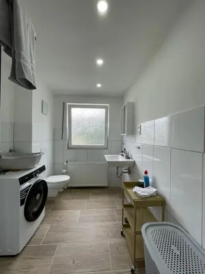 Ein Badezimmer in der Unterkunft Charmante Dachgeschosswohnung bis zu 6 Gäste