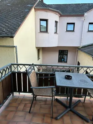 Ein Balkon oder eine Terrasse in der Unterkunft Lesura Ferien- Apartment