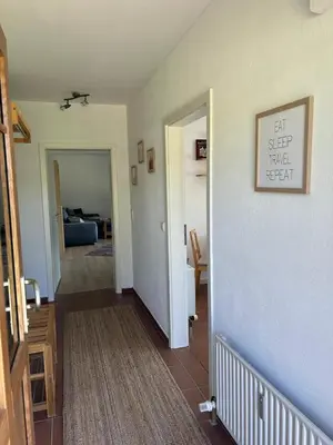 Ein Bett oder Betten in einem Zimmer der Unterkunft Fewo Storchenschnabel