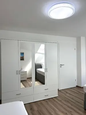 Ein Bett oder Betten in einem Zimmer der Unterkunft Ferienwohnung in Gerolstein Zentrum 2
