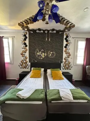 Ein Bett oder Betten in einem Zimmer der Unterkunft Max & Moritz 2 Koblenz