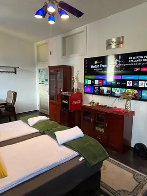 Ein Bett oder Betten in einem Zimmer der Unterkunft Max & Moritz 2 Koblenz