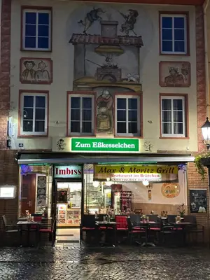 Das Gebäude in dem sich das Privatzimmer befindet