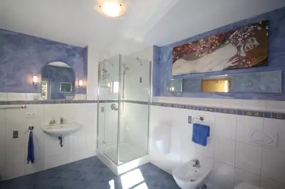 Ein Badezimmer in der Unterkunft Moseltraum Alte Schmiede