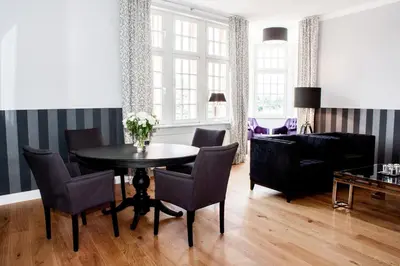 Ein Sitzbereich in der Unterkunft Ferienwohnung Oliver92