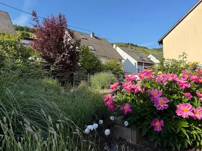 Ein Garten an der Unterkunft Zwischen Mosel und Weinbergen