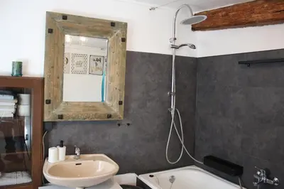 Ein Badezimmer in der Unterkunft Haus Ewald