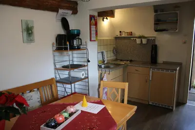 Küche/Küchenzeile in der Unterkunft Haus Ewald
