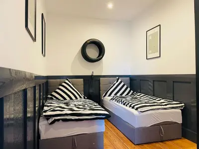 Ein Bett oder Betten in einem Zimmer der Unterkunft Ferienwohnung PickUp