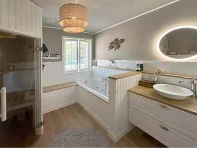 Ein Badezimmer in der Unterkunft Das besondere Ferienhaus nähe Nürburgring