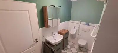 Ein Badezimmer in der Unterkunft Ferienwohnung Eduard