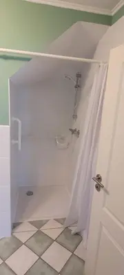 Ein Badezimmer in der Unterkunft Ferienwohnung Eduard