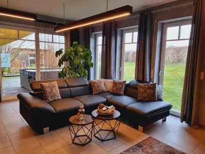 Ein Sitzbereich in der Unterkunft Eifel Dream Casa29