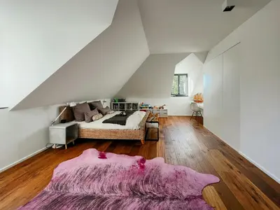 Ein Sitzbereich in der Unterkunft Renovated Farmhouse Half In The Trierer Heide