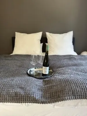 Ein Bett oder Betten in einem Zimmer der Unterkunft Ferienwohnung Sigi