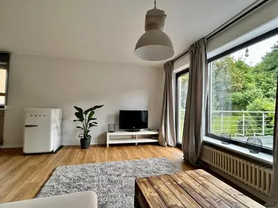 TV/Unterhaltungsangebot in der Unterkunft Modern Wohnung in der Nähe von Koblenz