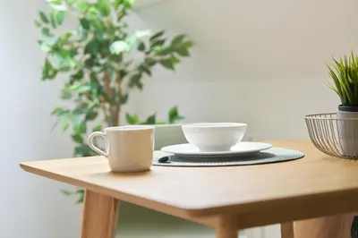Kaffee-/Teezubehör in der Unterkunft BG Living & Hosting - Hochwertige Ferienwohnung im Zentrum von Wittlich - 3 Gäste, WLAN & Waschmaschine