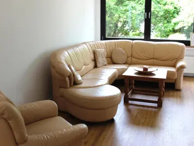 Ein Sitzbereich in der Unterkunft Apartment in Adenau