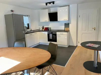 Küche/Küchenzeile in der Unterkunft Ferienwohnung Gräfendhron