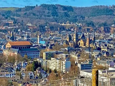 Ein allgemeiner Blick auf Pellingen oder ein Stadtblick von der Ferienwohnung aus