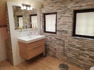 Ein Badezimmer in der Unterkunft Ferienhaus Koppenstein