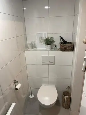 Ein Badezimmer in der Unterkunft Ferienwohnung 