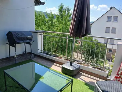 Ein Balkon oder eine Terrasse in der Unterkunft Rosenberg