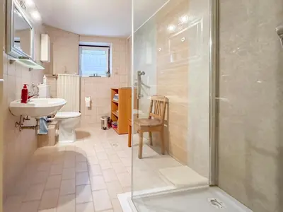 Ein Badezimmer in der Unterkunft Trappen