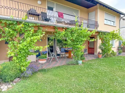 Ein Garten an der Unterkunft Trappen