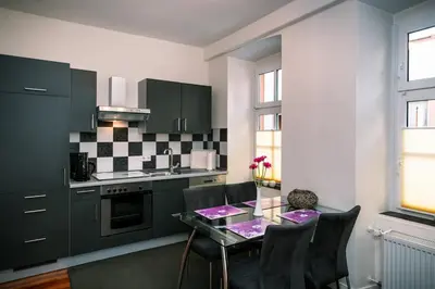 Küche/Küchenzeile in der Unterkunft Ferienhaus Kanzler