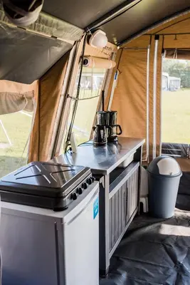 Küche/Küchenzeile in der Unterkunft Country Camp camping Echternacherbrück