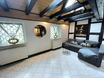Ein Sitzbereich in der Unterkunft Traumhaus mit mega top specials