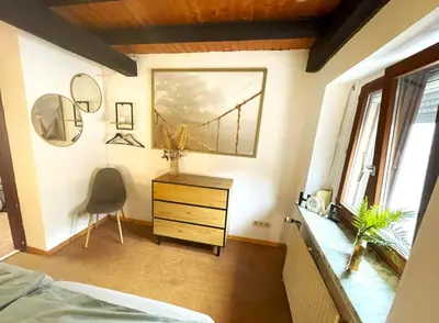 Ein Bett oder Betten in einem Zimmer der Unterkunft Traumhaus mit mega top specials