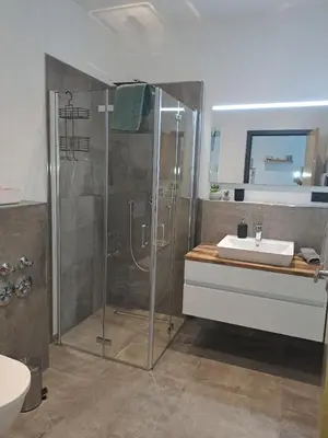 Ein Badezimmer in der Unterkunft Fewo Merten