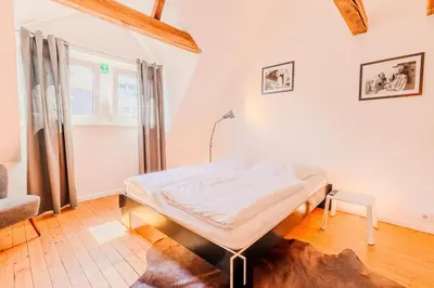 Ein Bett oder Betten in einem Zimmer der Unterkunft SOON APT Nr 5