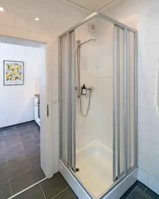 Ein Badezimmer in der Unterkunft Deluxe Koblenz Flat, Parken, Netflix, Ruhig