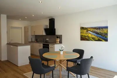 Küche/Küchenzeile in der Unterkunft Hain Estate Appartements