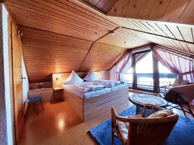 Ein Bett oder Betten in einem Zimmer der Unterkunft Ferienhaus 