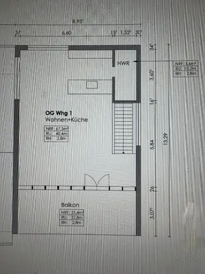 Grundriss der Unterkunft Ferienwohnung Faulhauer