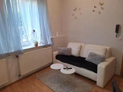 Ein Sitzbereich in der Unterkunft Apartment B&J Cochem