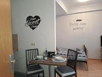 Ein Sitzbereich in der Unterkunft Apartment B&J Cochem