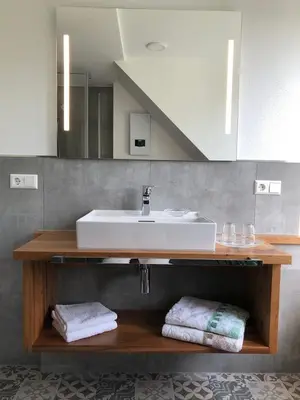 Ein Badezimmer in der Unterkunft Ferienwohnungen Rees