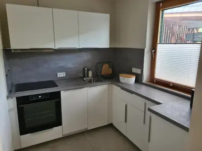 Küche/Küchenzeile in der Unterkunft Ferienwohnung Zeitwinkel