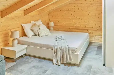Ein Bett oder Betten in einem Zimmer der Unterkunft Steineck