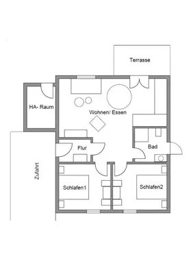 Grundriss der Unterkunft Ferienhaus Kleine Auszeit