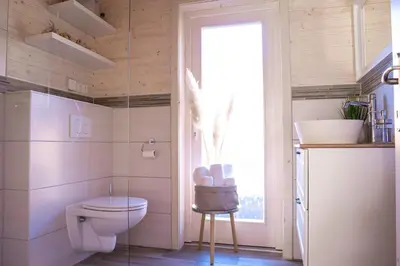 Ein Badezimmer in der Unterkunft Ferienhaus Kleine Auszeit